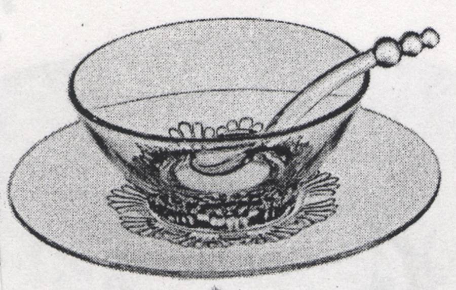 Imperial Tiara Mayonnaise Bowl, Underplate and Ladle by Imperial Glass-Ohio-1