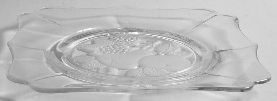 Intaglio Fruit (Line 7888, Multi Sided) 7" Salad Plate by Imperial Glass-Ohio-1