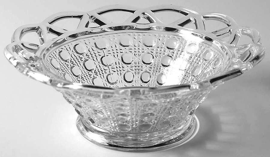 Laced Edge Clear 6" Nappy by Imperial Glass-Ohio-1