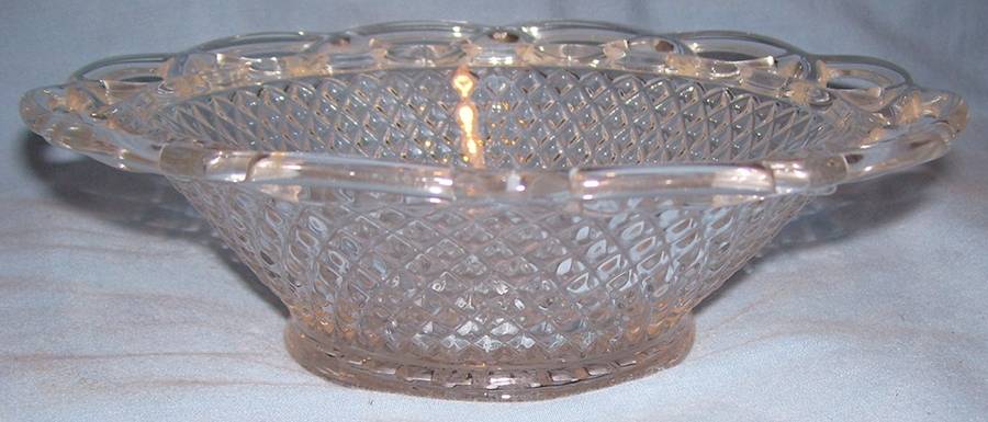 Laced Edge Clear 7" Round Bowl by Imperial Glass-Ohio-1