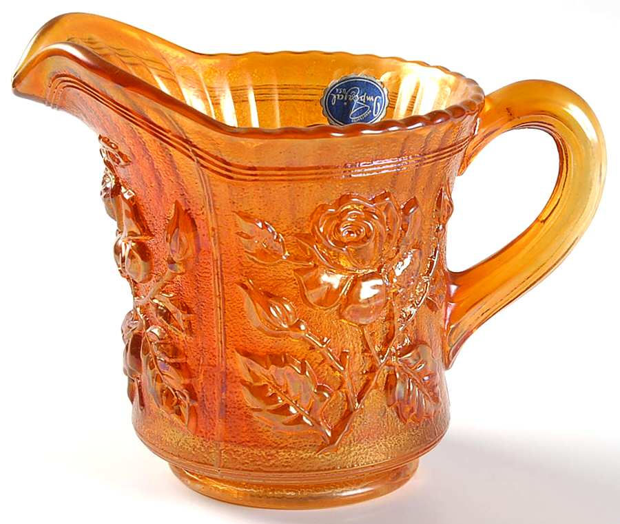 Lustre Rose Marigold 12 Oz Pitcher by Imperial Glass-Ohio-1
