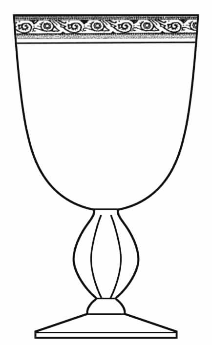 Minton Platinum Water Goblet by Imperial Glass-Ohio-1