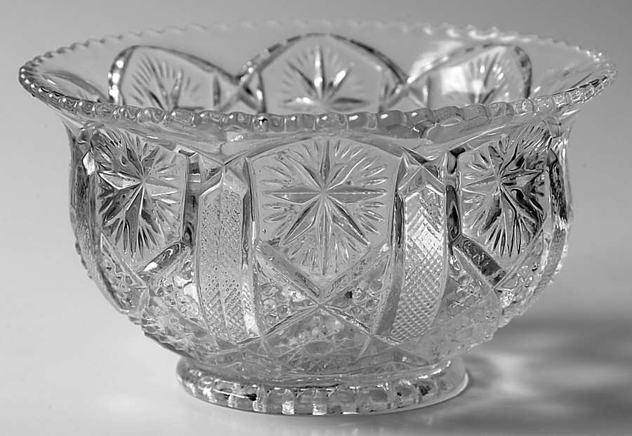 Mogul Variant Clear 5" Round Bowl by Imperial Glass-Ohio-1