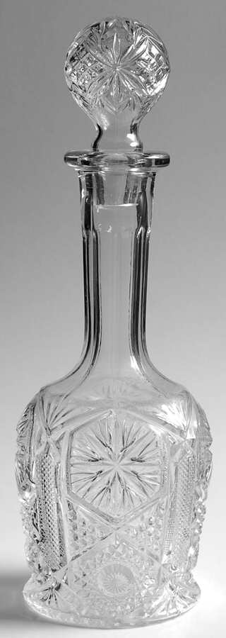Mogul Variant Clear Decanter & Stopper by Imperial Glass-Ohio-1