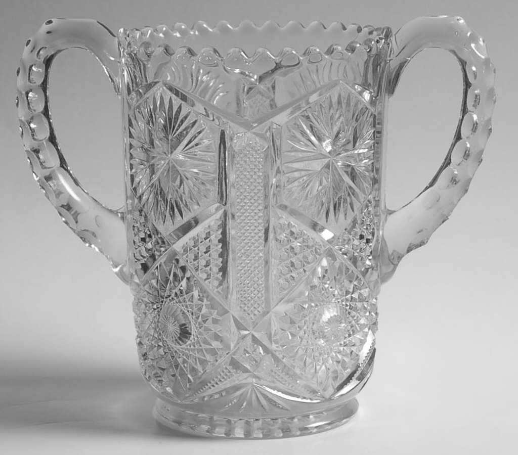 Mogul Variant Clear Open Spooner by Imperial Glass-Ohio-1