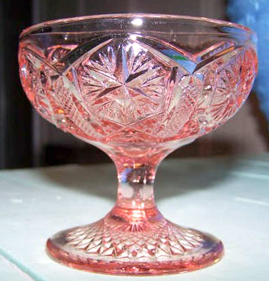 Mogul Variant Pink Low Sherbet by Imperial Glass-Ohio-1