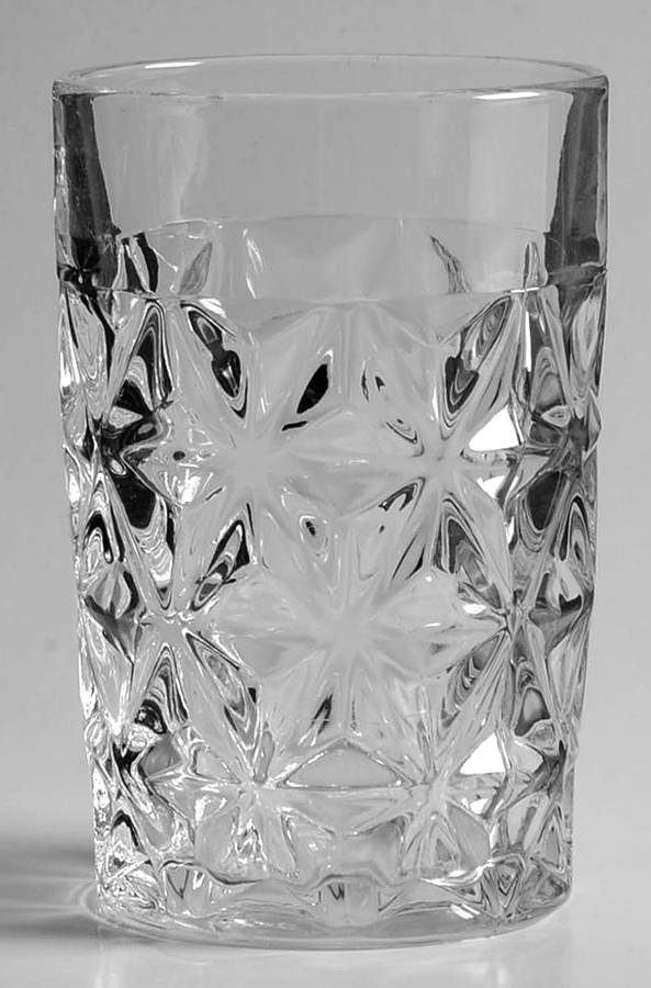 Mt. Vernon Clear (Crisscross Diamonds) Highball Glass by Imperial Glass-Ohio-1