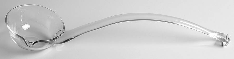 Mt. Vernon Clear (Crisscross Diamonds) Punch Ladle by Imperial Glass-Ohio-1