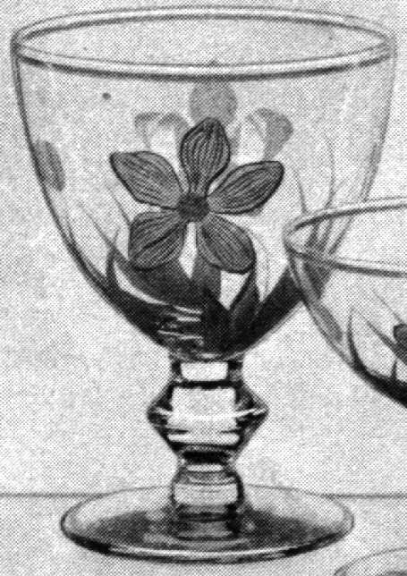Narcissus Water Goblet by Imperial Glass-Ohio-1