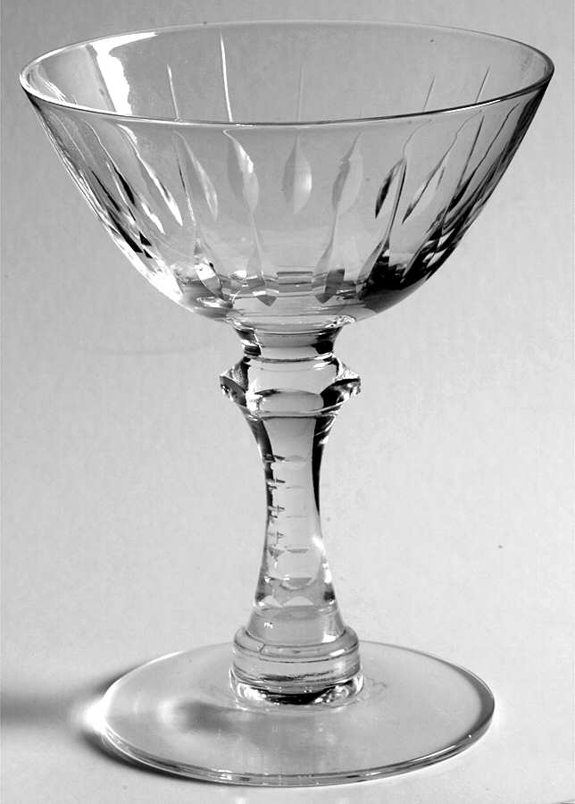 Nobility Clear Champagne/Tall Sherbet by Imperial Glass-Ohio-1