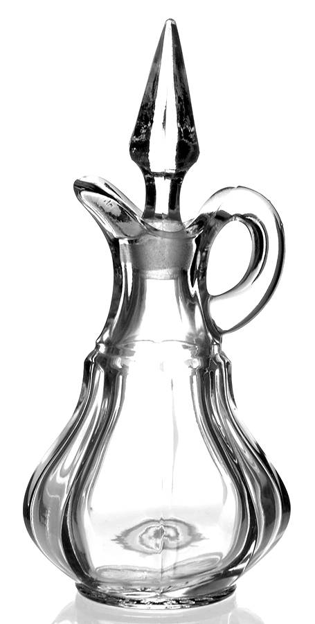 Old Williamsburg Clear Cruet & Stopper by Imperial Glass-Ohio-1