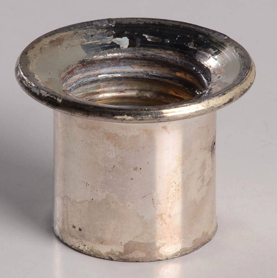 Old Williamsburg Clear Ferrule (Metal Extension for Candlesticks) by Imperial Glass-Ohio-1