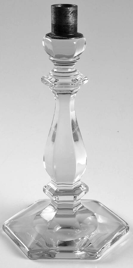 Old Williamsburg Clear 8" Candelabra Base by Imperial Glass-Ohio-1