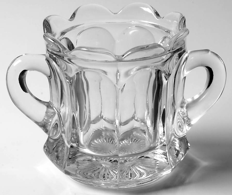 Old Williamsburg Clear Sugar Bowl W/Lip No Lid by Imperial Glass-Ohio-1