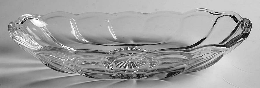 Old Williamsburg Clear 8" Oval Relish by Imperial Glass-Ohio-1