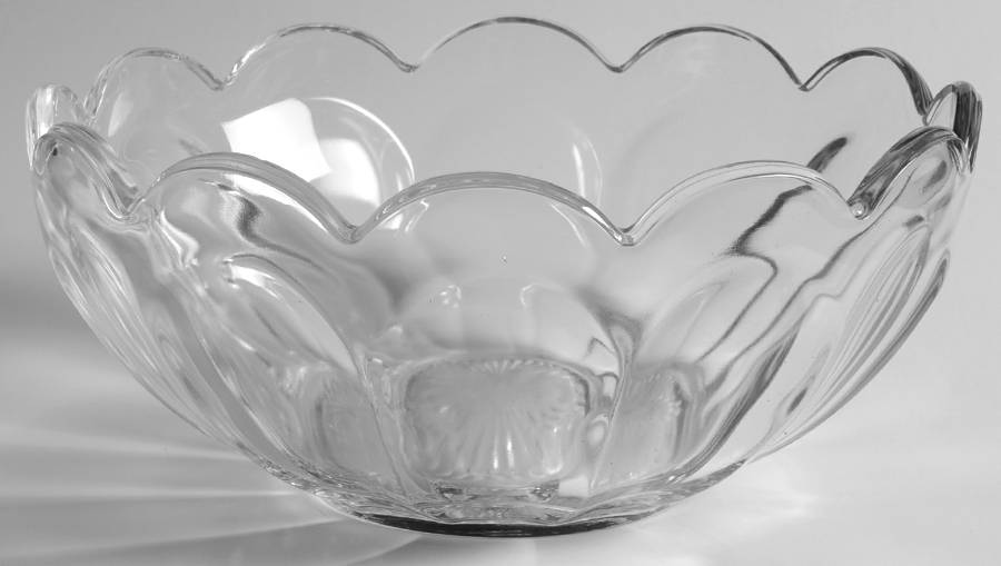 Old Williamsburg Clear 9" Salad Bowl by Imperial Glass-Ohio-1