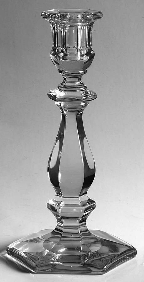 Old Williamsburg Clear 9" Single Light Candlestick by Imperial Glass-Ohio-1