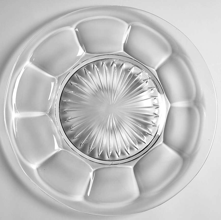 Old Williamsburg Clear Dinner Plate by Imperial Glass-Ohio-1