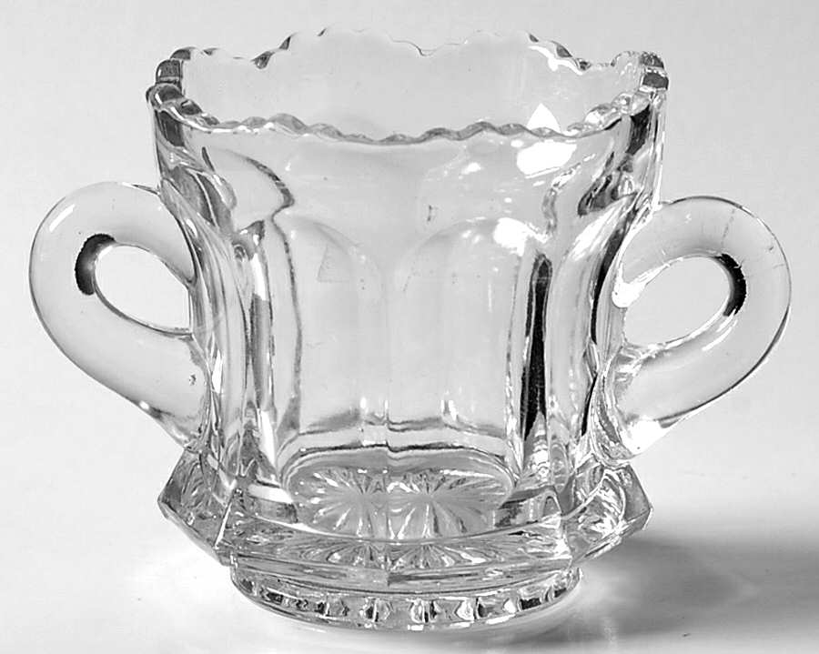 Old Williamsburg Clear Mini Open Sugar by Imperial Glass-Ohio-1