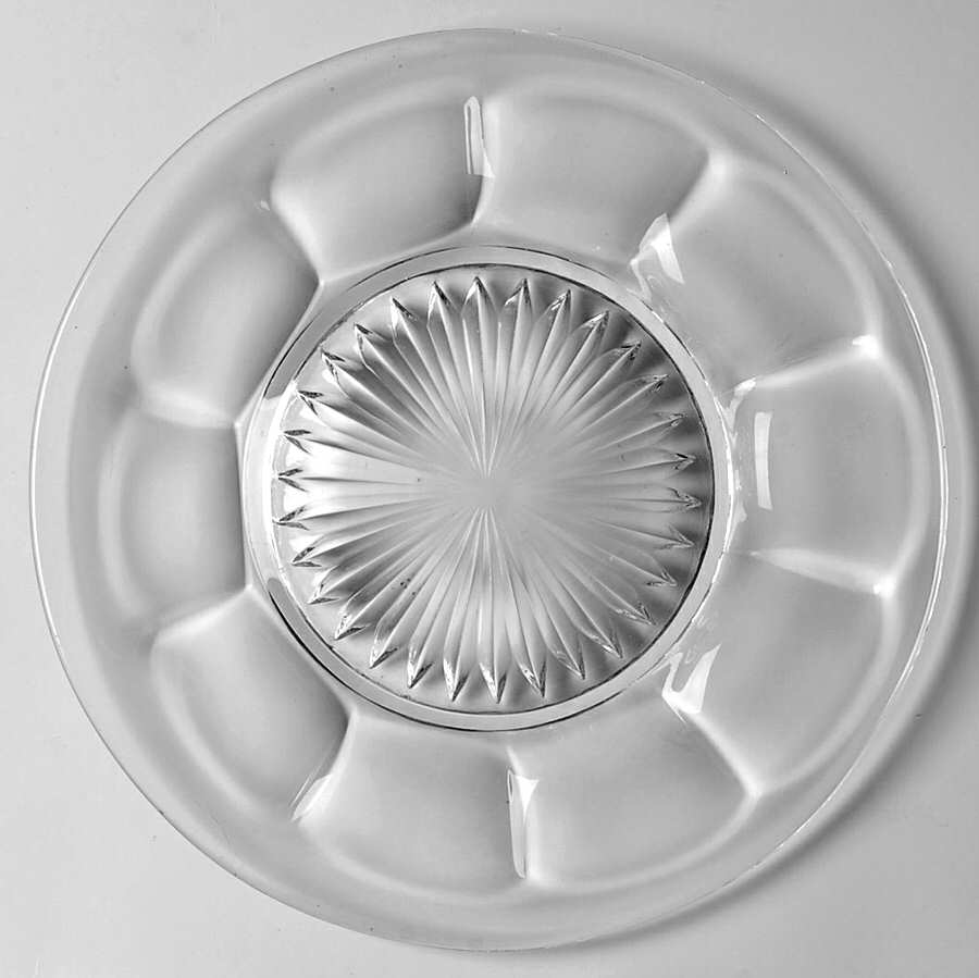 Old Williamsburg Clear Luncheon Plate by Imperial Glass-Ohio-1