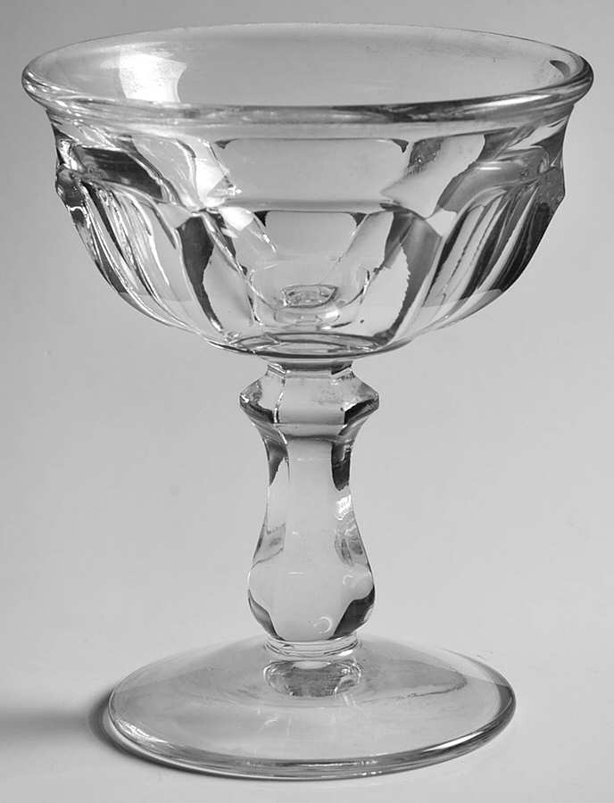 Old Williamsburg Clear Champagne/Tall Sherbet by Imperial Glass-Ohio-1