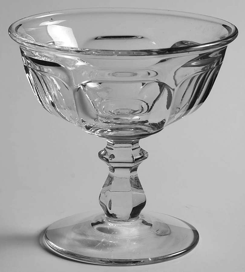 Old Williamsburg Clear Low Sherbet by Imperial Glass-Ohio-1