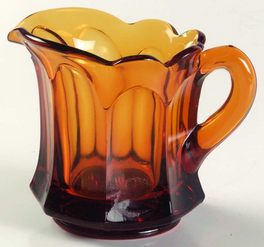 Old Williamsburg Amber Creamer by Imperial Glass-Ohio-1