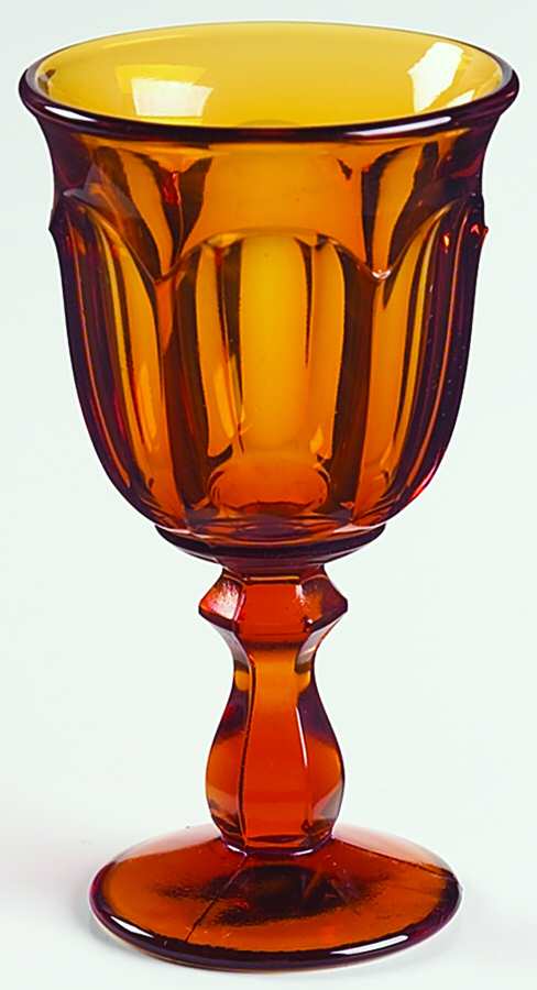 Old Williamsburg Amber Wine Glass by Imperial Glass-Ohio-1