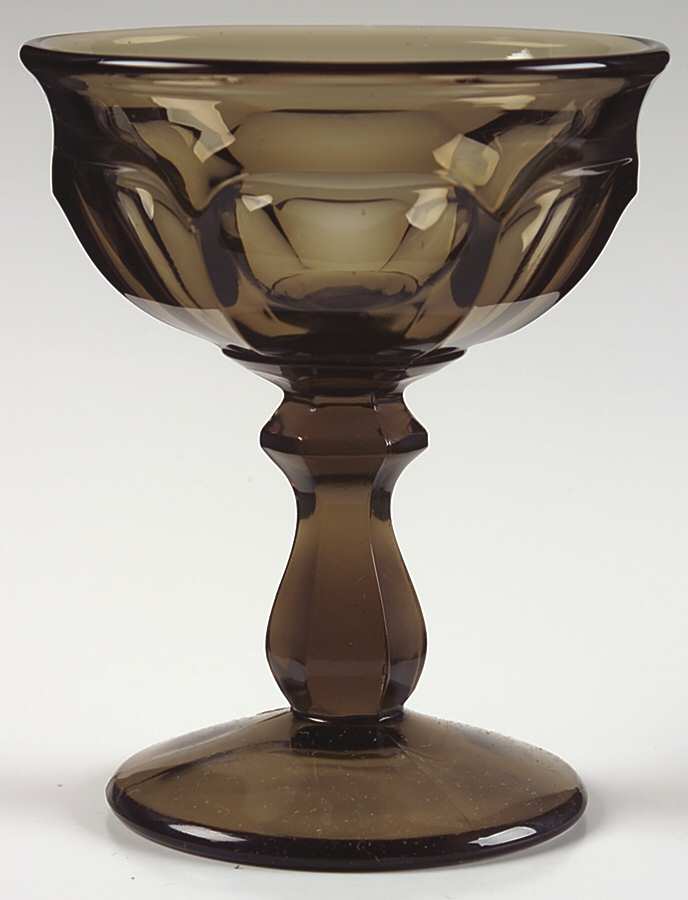 Old Williamsburg Brown Champagne/Tall Sherbet by Imperial Glass-Ohio-1