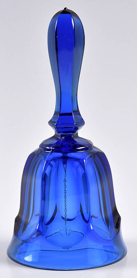 Old Williamsburg Deep Blue Ultra Bell by Imperial Glass-Ohio-1