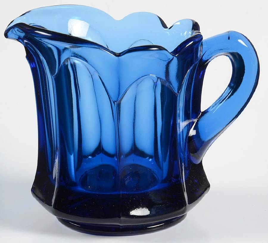 Old Williamsburg Deep Blue Ultra Creamer by Imperial Glass-Ohio-1