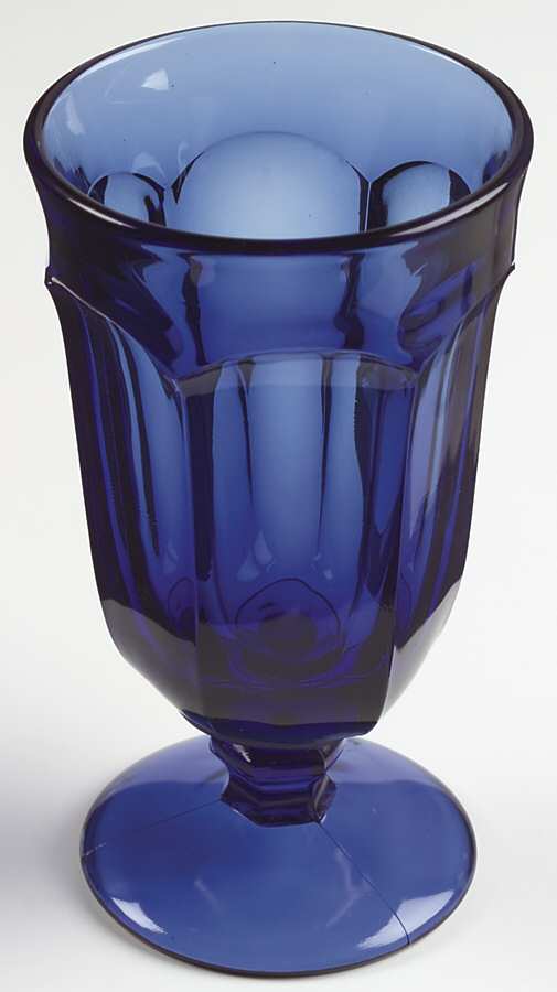 Old Williamsburg Deep Blue Ultra Iced Tea by Imperial Glass-Ohio-1