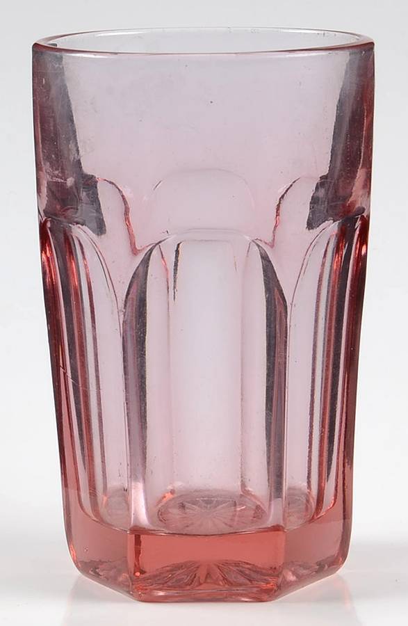 Old Williamsburg Dark (Azalea Pink) Flat Tumbler by Imperial Glass-Ohio-1