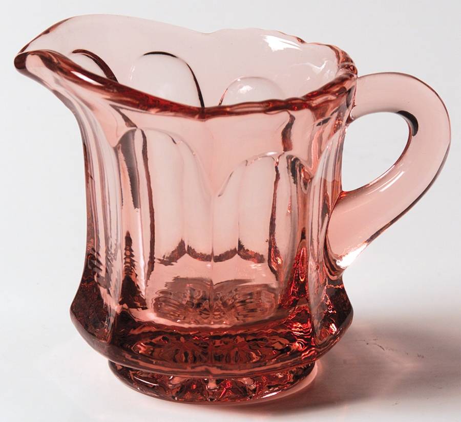 Old Williamsburg Dark (Azalea Pink) Mini Creamer by Imperial Glass-Ohio-1