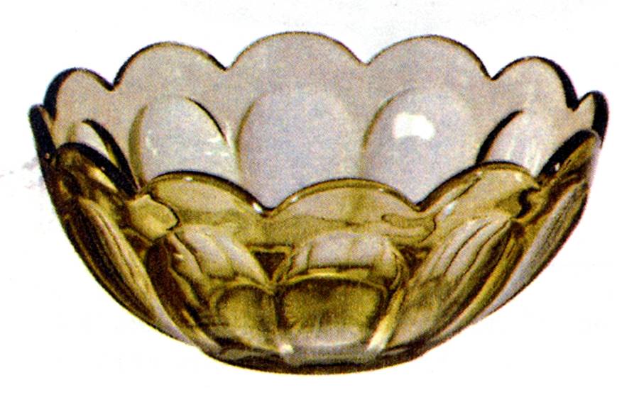 Old Williamsburg Verde Green Salad Bowl by Imperial Glass-Ohio-1