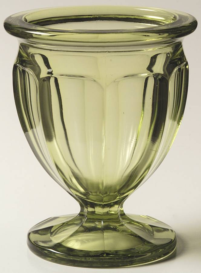 Old Williamsburg Verde Green 12 Oz Candy Jar No Lid by Imperial Glass-Ohio-1