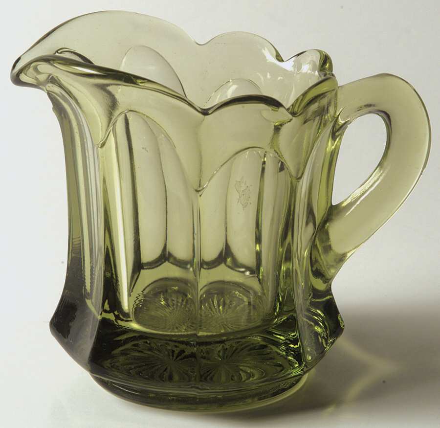 Old Williamsburg Verde Green Creamer by Imperial Glass-Ohio-1