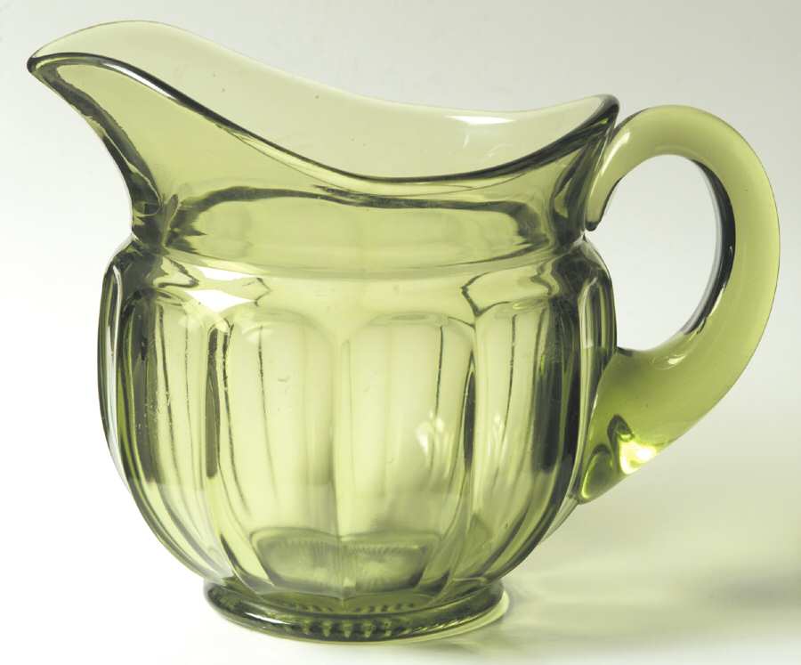 Old Williamsburg Verde Green 48 Oz Pitcher by Imperial Glass-Ohio-1
