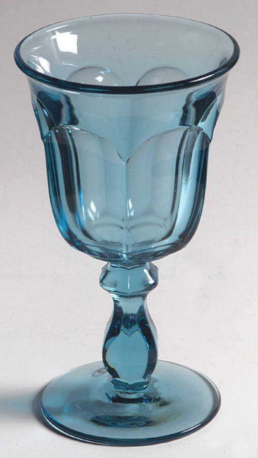 Old Williamsburg Light Blue Water Goblet by Imperial Glass-Ohio-1