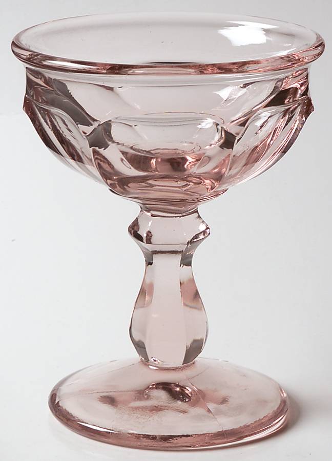 Old Williamsburg Light Pink Champagne/Tall Sherbet by Imperial Glass-Ohio-1