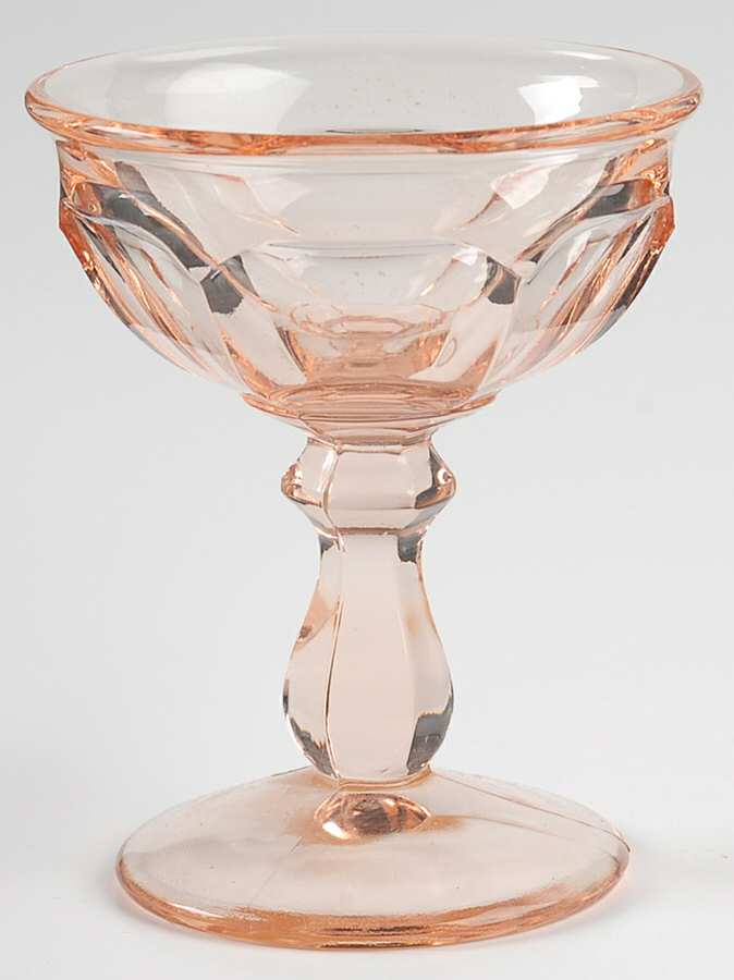 Old Williamsburg Peach Champagne/Tall Sherbet by Imperial Glass-Ohio-1