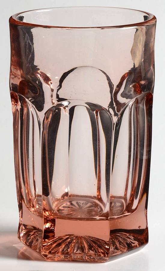 Old Williamsburg Peach 11 Oz Flat Tumbler by Imperial Glass-Ohio-1
