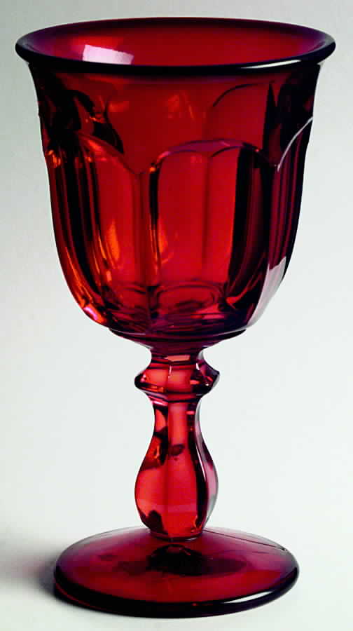 Old Williamsburg Ruby Water Goblet by Imperial Glass-Ohio-1
