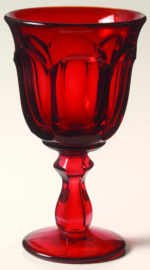 Old Williamsburg Ruby Wine Glass by Imperial Glass-Ohio-1
