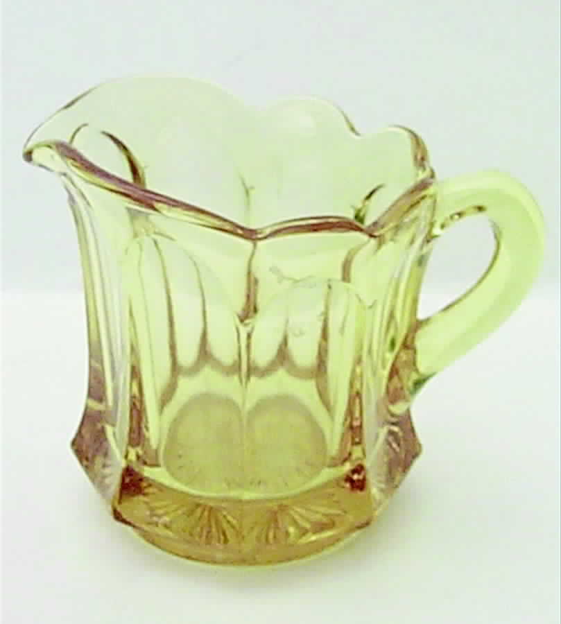Old Williamsburg Yellow Creamer by Imperial Glass-Ohio-1