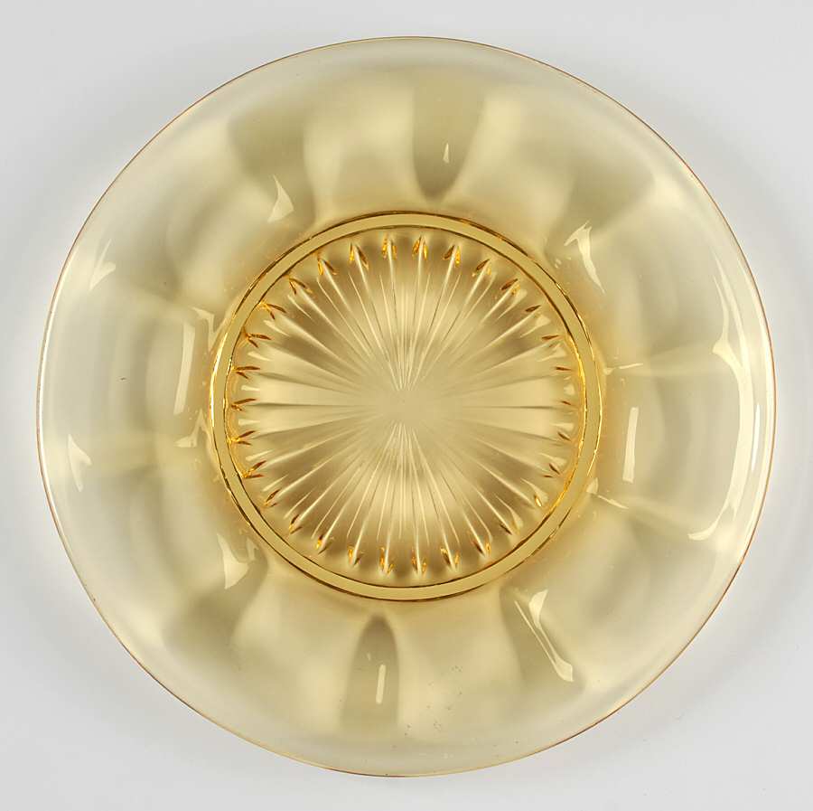 Old Williamsburg Yellow Luncheon Plate by Imperial Glass-Ohio-1