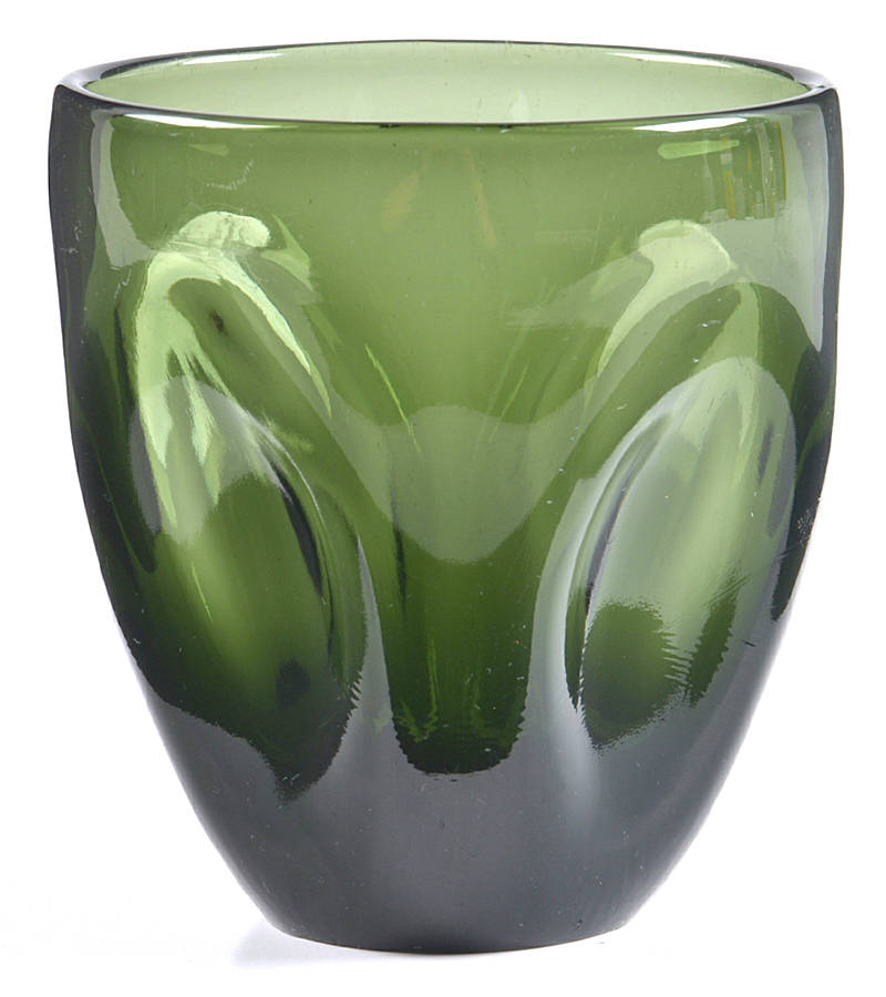 Pinch Forest (Green) 11 Oz Flat Tumbler by Imperial Glass-Ohio-1
