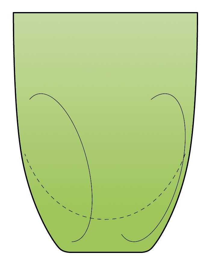 Pinch Verde Green 6 Oz Flat Tumbler by Imperial Glass-Ohio-1