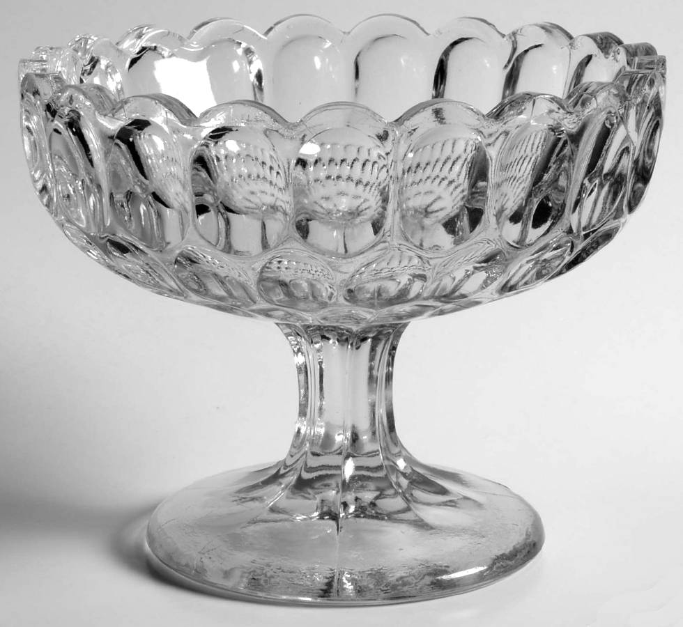 Provincial Clear Compote by Imperial Glass-Ohio-1
