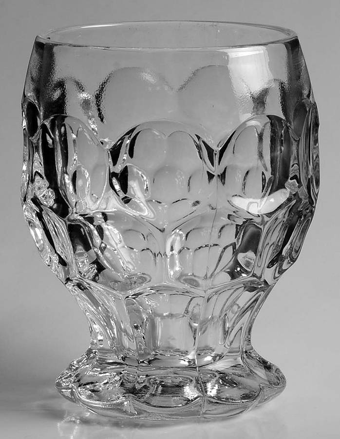 Provincial Clear 9 Oz Footed Tumbler by Imperial Glass-Ohio-1